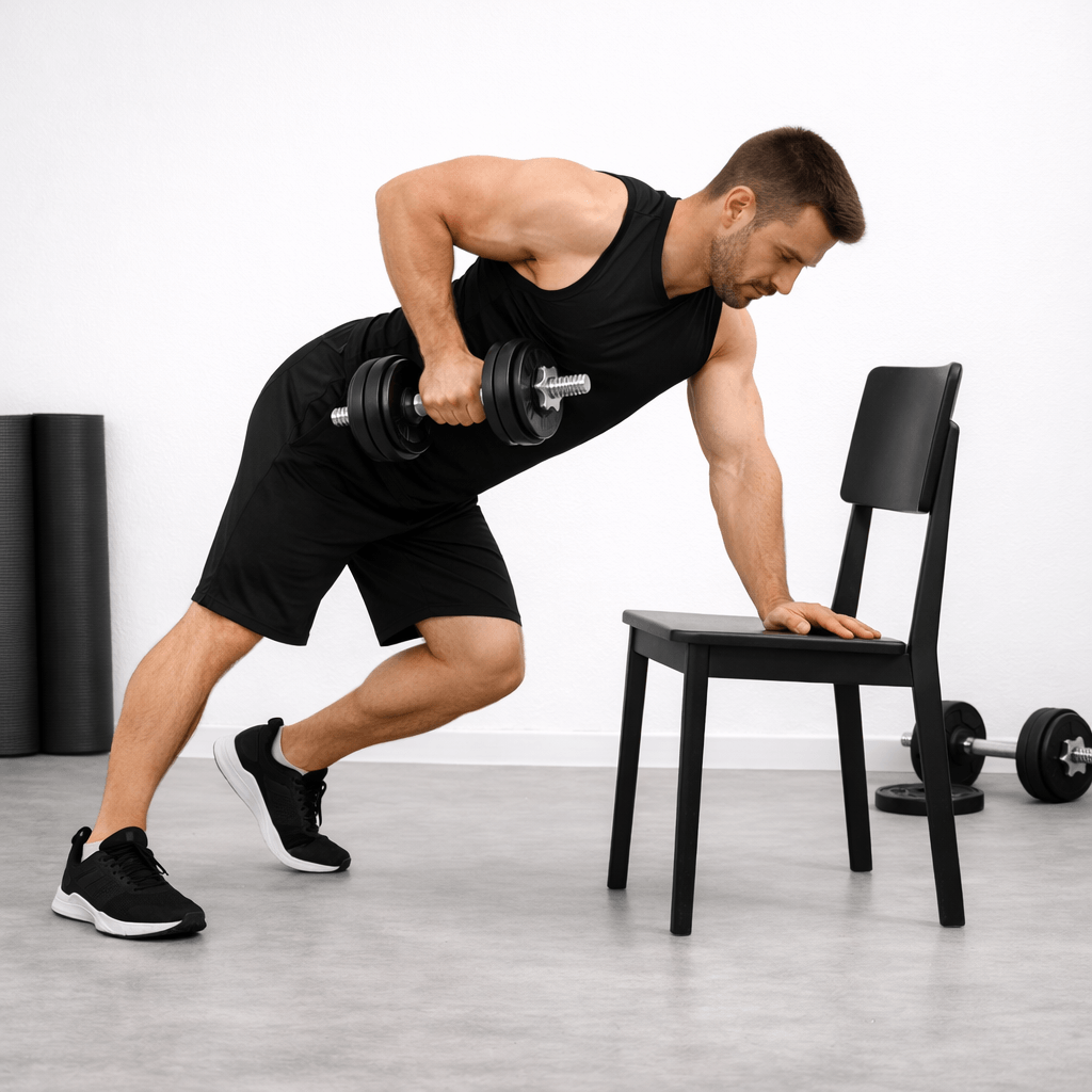 Опора на стілець для тяги гантелі в нахилі Опора на стілець для тяги гантелі в нахилі